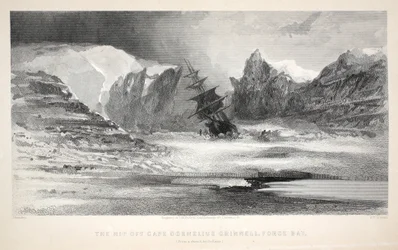 Die Nip vor Kap Cornelius Grinnell, Force Bay, Illustration aus 